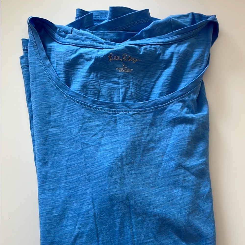 Lilly Pulitzer NWOT Etta Scoopneck size XL tee